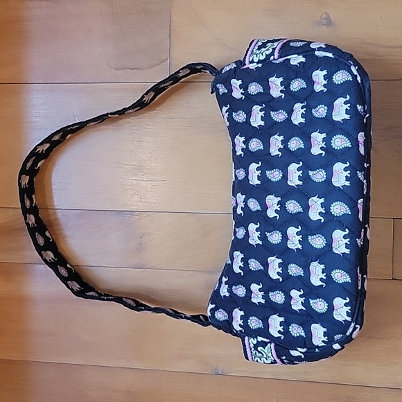 Vera Bradley bag with pink elephant print - Picture 2 of 8